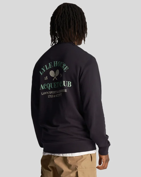 Lyle & Scott Sweatshirts<Racquet Club Grafik Sweatshirt DunkleMarine