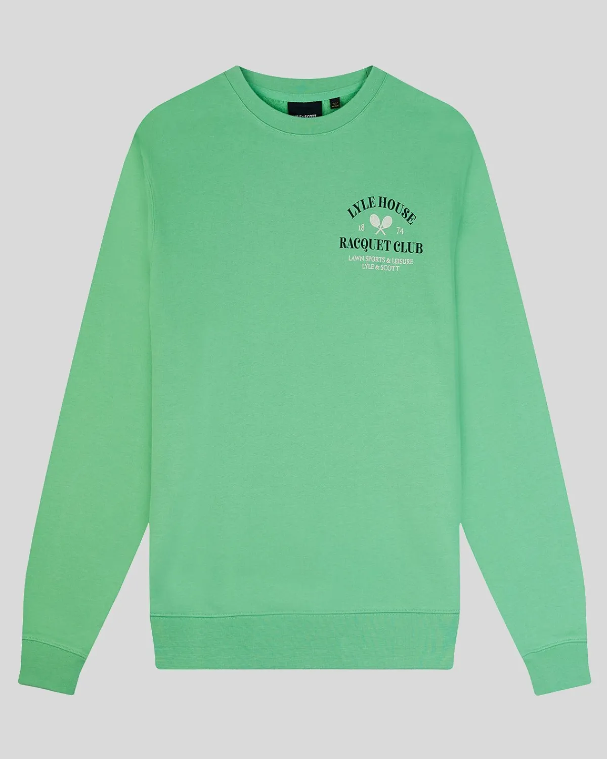 racquet_club_grafik_sweatshirt_4-1.webp Lyle & Scott Sweatshirts<Racquet Club Grafik Sweatshirt Rasengrün