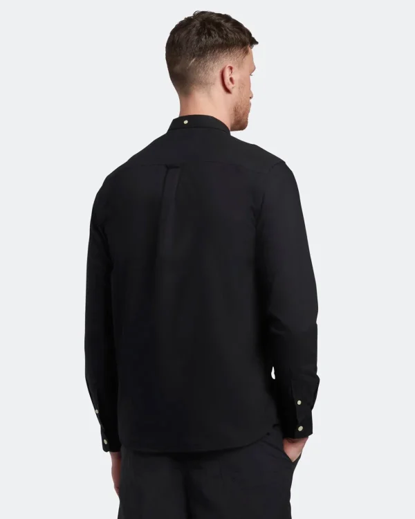 Lyle & Scott Hemden<Regular Fit Leichtes Oxford Hemd Pechschwarz