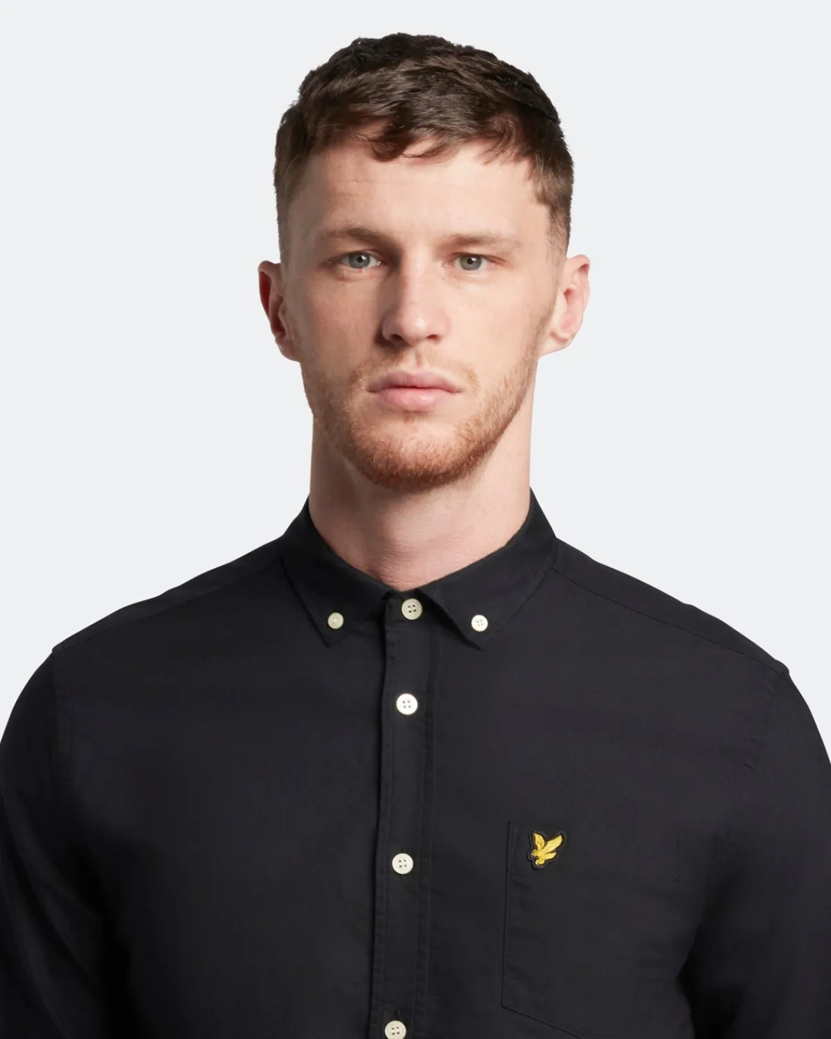 regular_fit_leichtes_oxford_hemd_3.webp Lyle & Scott Hemden<Regular Fit Leichtes Oxford Hemd Pechschwarz