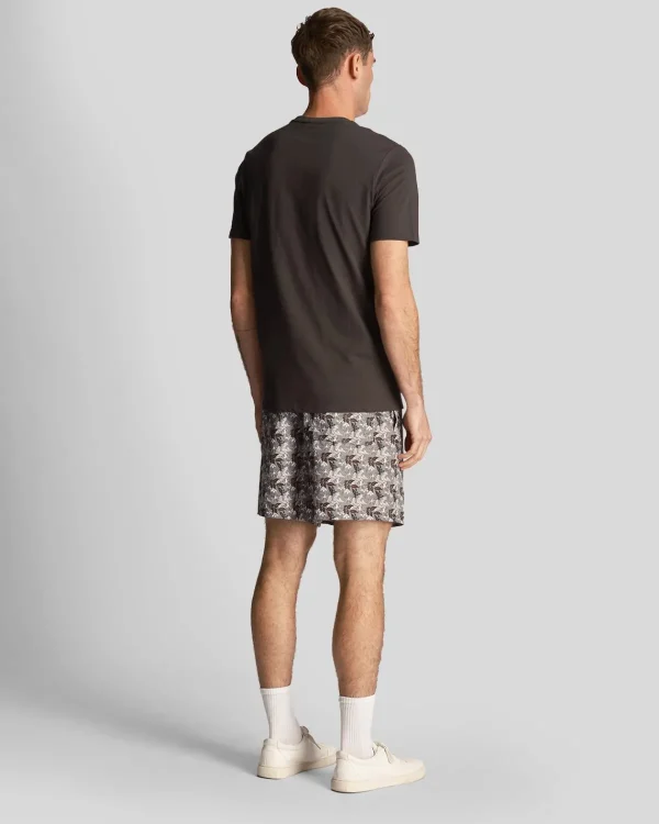 Lyle & Scott Kurze Hosen<Resort Badeshorts mit Blumendruck Gunmetal