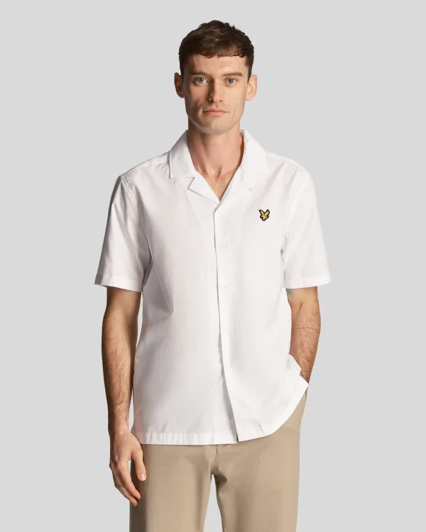 Lyle & Scott Vermächtnis | Hemden<Resort Ärmel aus Baumwollpopeline Weiß