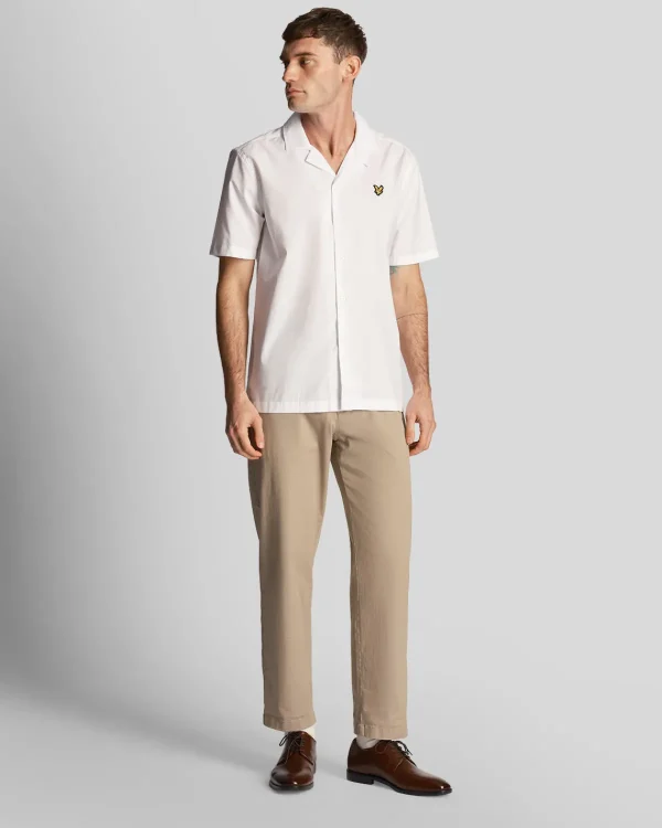 Lyle & Scott Vermächtnis | Hemden<Resort Ärmel aus Baumwollpopeline Weiß