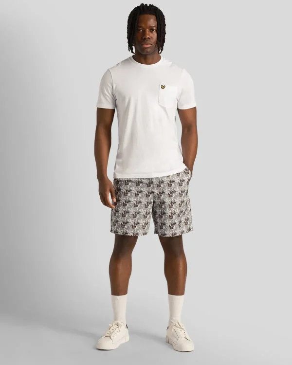 Lyle & Scott Kurze Hosen<Resort Shorts mit Blumendruck Gunmetal