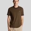 Lyle & Scott T-shirts<Ringer T-Shirt Oliven-/Jetschwarz