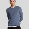 Lyle & Scott Pullover & Strickwaren<Rundhals-Pullover aus Baumwolle MistBlue