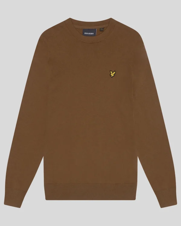 Lyle & Scott Groß & Groß | Übergrößen<Rundhals-Pullover aus Baumwolle und Merino WildNettle