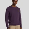 Lyle & Scott Pullover & Strickwaren<Rundhals-Pullover aus Baumwolle und Merino ThistleShadow
