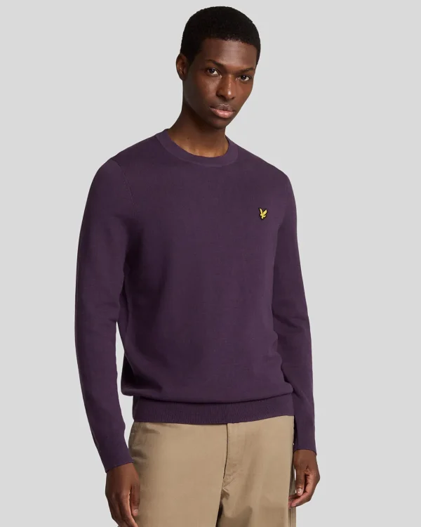 Lyle & Scott Pullover & Strickwaren<Rundhals-Pullover aus Baumwolle und Merino ThistleShadow