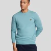 Lyle & Scott Vermächtnis | Pullover & Strickwaren<Rundhals-Pullover aus Baumwolle und Merino BlueSmoke