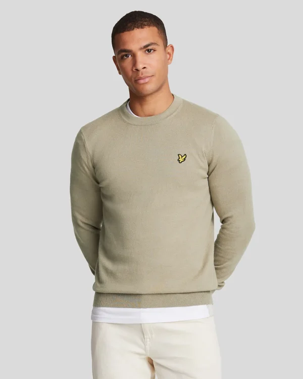 Lyle & Scott Pullover & Strickwaren<Rundhals-Pullover aus Baumwolle und Merino SageUniform