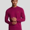 Lyle & Scott Pullover & Strickwaren<Rundhals-Pullover aus Baumwolle und Merino ReicherBurgunder