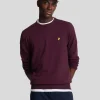 Lyle & Scott Pullover & Strickwaren<Rundhals-Pullover aus Baumwolle und Merino Burgund