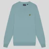Lyle & Scott Groß & Groß | Übergrößen<Rundhals-Pullover aus Baumwolle und Merino BlueSmoke