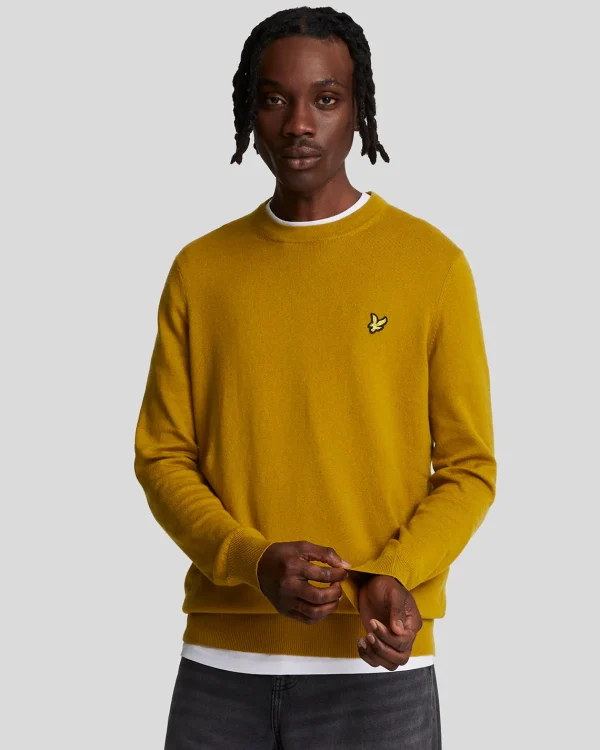 Lyle & Scott Pullover & Strickwaren<Rundhals-Pullover aus Baumwolle und Merino EllanessGold