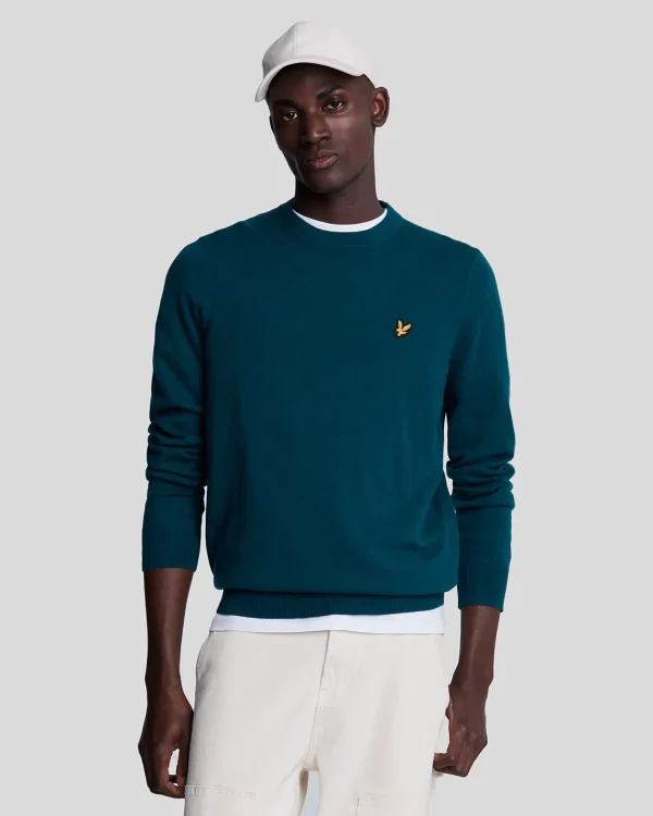 Lyle & Scott Pullover & Strickwaren<Rundhals-Pullover aus Baumwolle und Merino ApresNavy
