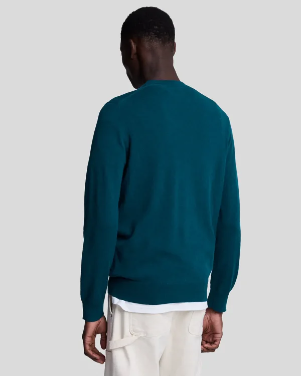 Lyle & Scott Pullover & Strickwaren<Rundhals-Pullover aus Baumwolle und Merino ApresNavy