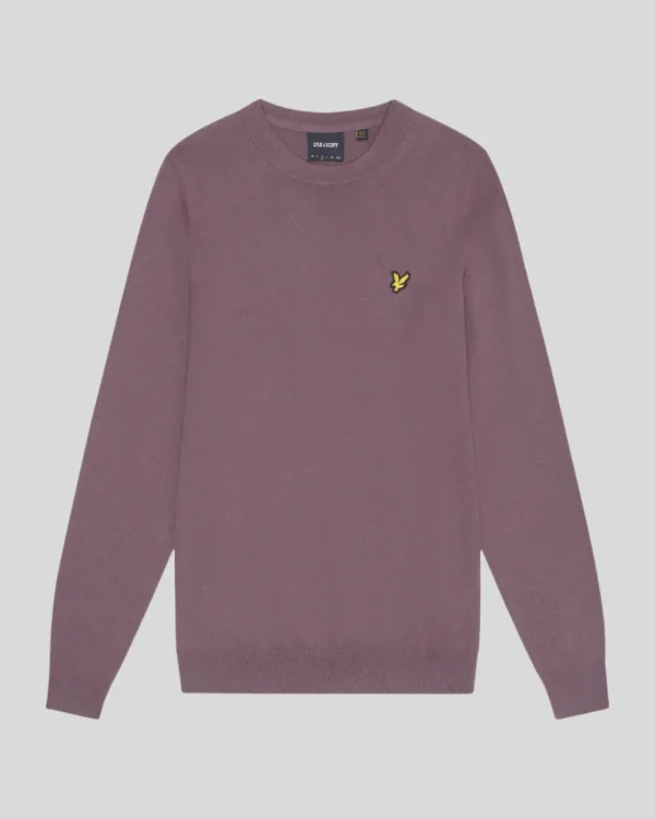 Lyle & Scott Pullover & Strickwaren<Rundhals-Pullover aus Baumwolle und Merino HighlandMauve