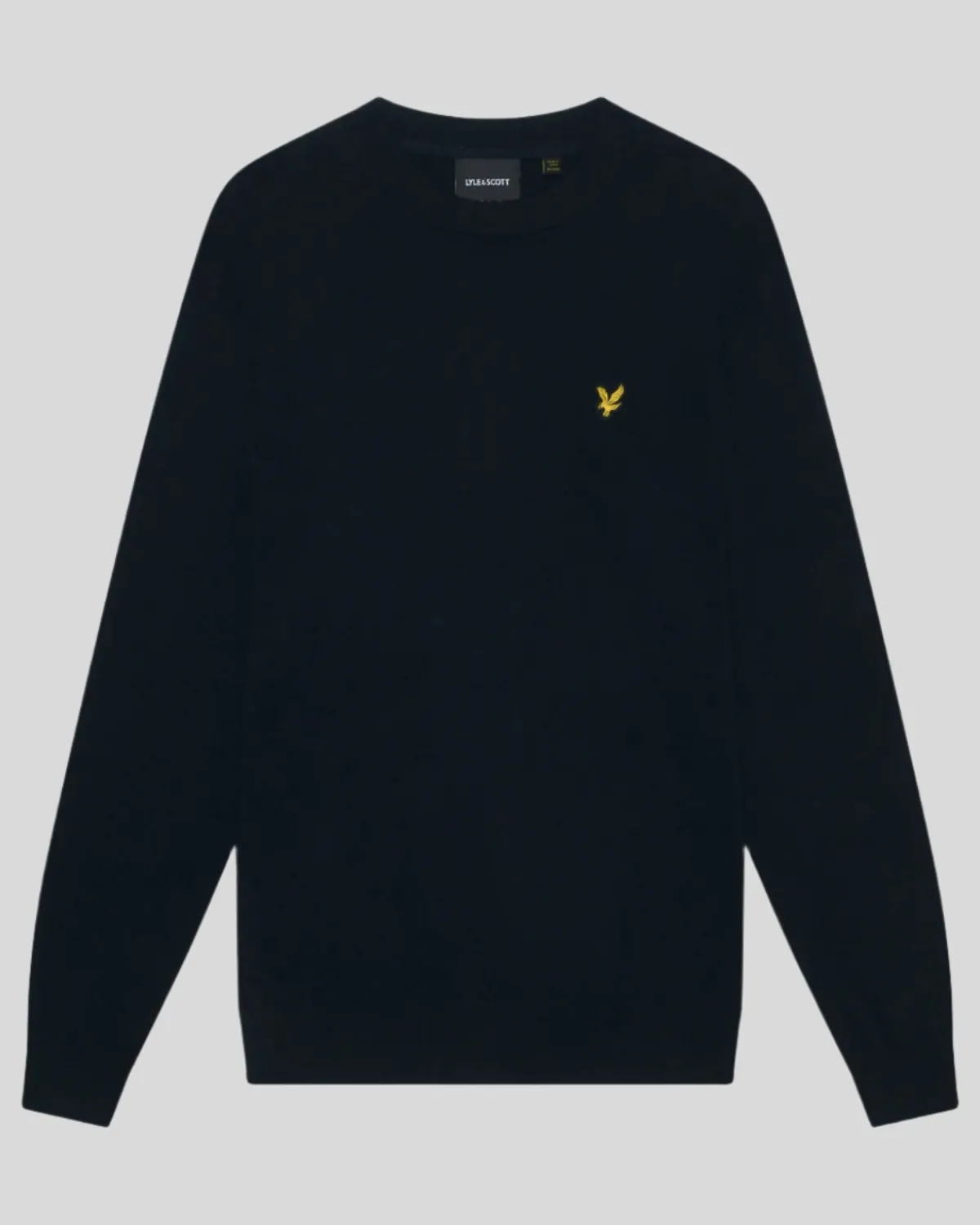 rundhalspullover_aus_baumwolle_und_merino_4-7.webp Lyle & Scott Pullover & Strickwaren<Rundhals-Pullover aus Baumwolle und Merino DunkleMarine