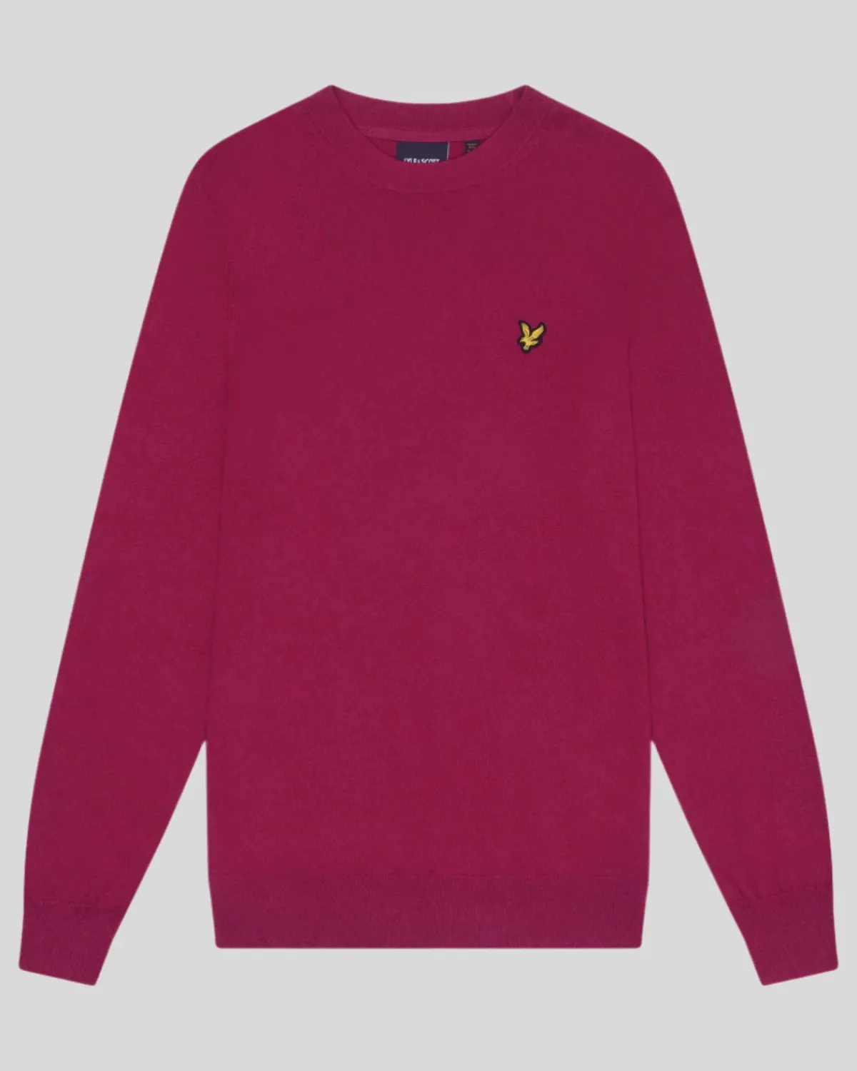 rundhalspullover_aus_baumwolle_und_merino_4-9.webp Lyle & Scott Pullover & Strickwaren<Rundhals-Pullover aus Baumwolle und Merino ReicherBurgunder