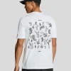 Lyle & Scott T-shirts<Scattered Eagles Grafik T-Shirt White