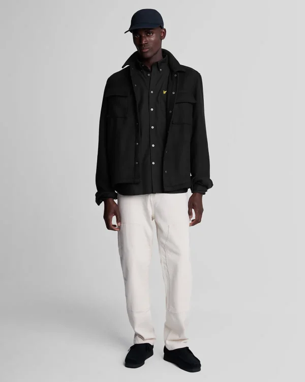 Lyle & Scott Grundlegendes | Hemden<Schlichtes Oxford Hemd JetBlack