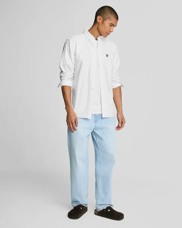 Lyle & Scott Grundlegendes | Hemden<Schlichtes Oxford Hemd White