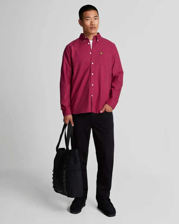 Lyle & Scott Vermächtnis | Hemden<Schlichtes Oxford Hemd RichBurgundy