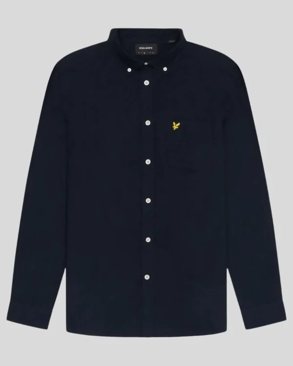Lyle & Scott Grundlegendes | Hemden<Schlichtes Oxford Hemd DarkNavy