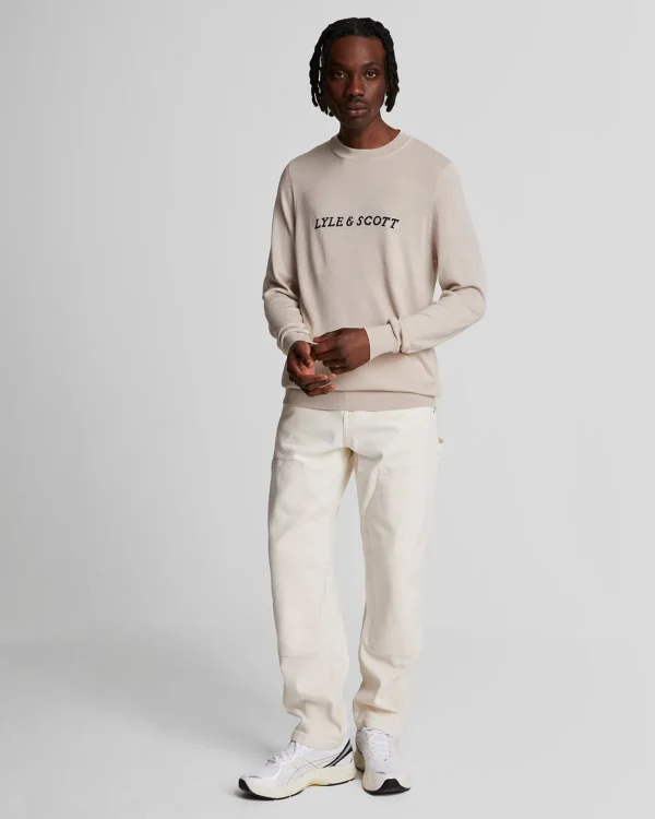 Lyle & Scott Drehbuchsticke | Pullover & Strickwaren<Script Jacquard Pullover Cove