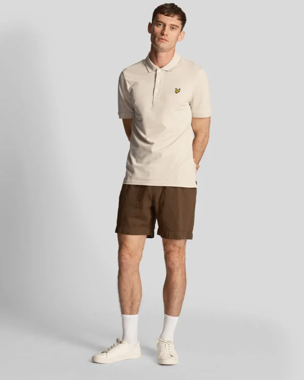 Lyle & Scott Kurze Hosen<Shorts aus Baumwolle und Leinen Olive