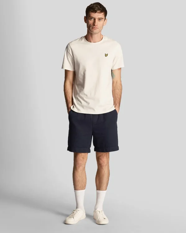 Lyle & Scott Kurze Hosen<Shorts aus Baumwolle und Leinen DunkleMarine