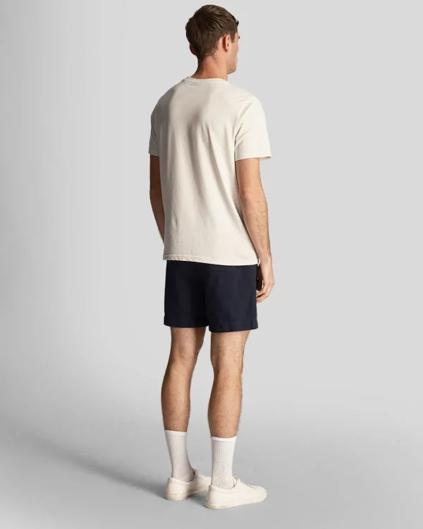 Lyle & Scott Kurze Hosen<Shorts aus Baumwolle und Leinen DunkleMarine