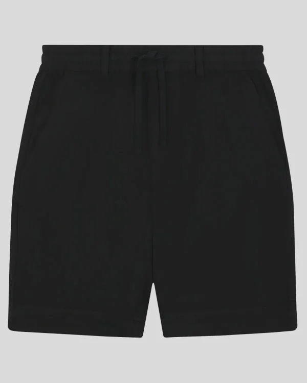 Lyle & Scott Kurze Hosen<Shorts aus Baumwolle und Leinen Pechschwarz