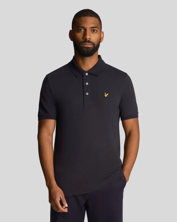 Lyle & Scott Polohemden<Slub-Poloshirt DunkleMarine