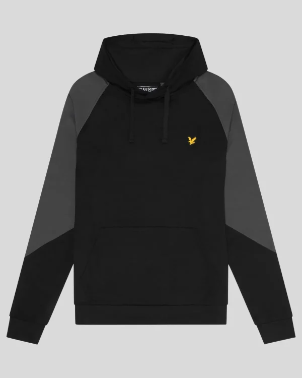Lyle & Scott Sportbekleidung | Kapuzenpullover<Sport Farbe Block Hoodie JetBlack/Graphite