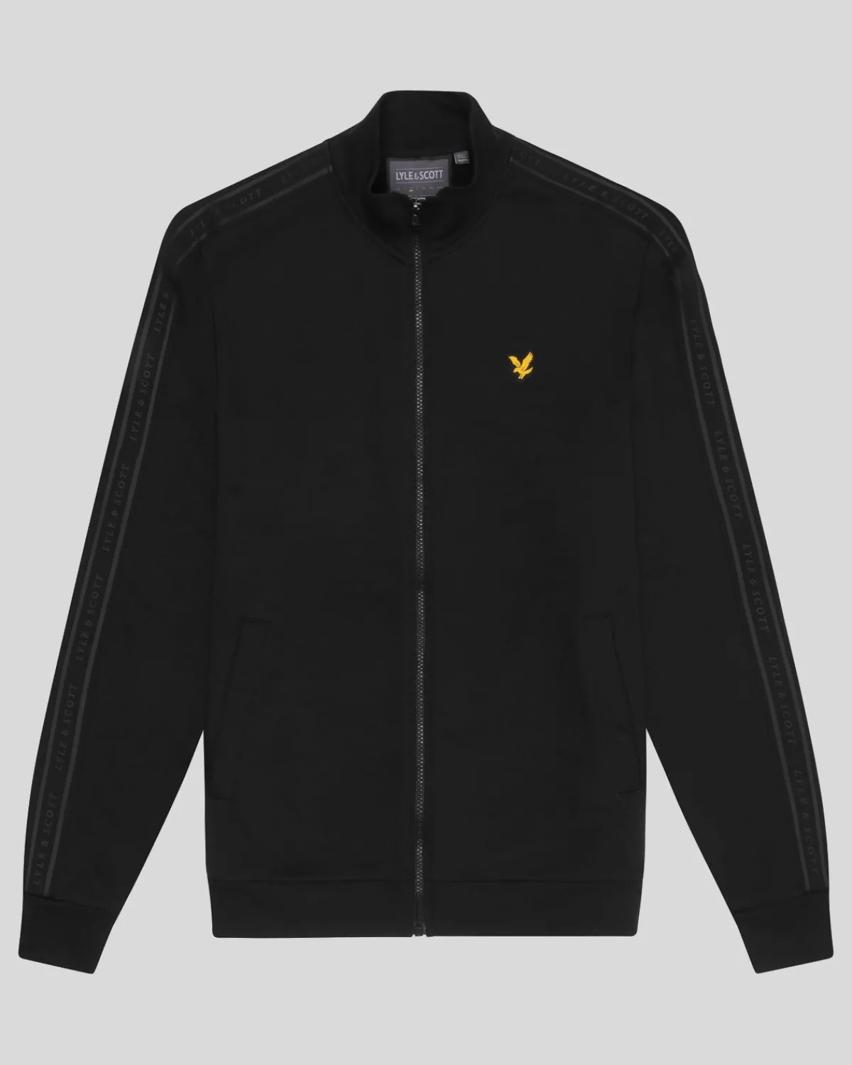 sport_tape_track_top_4.webp Lyle & Scott Sportbekleidung | Mäntel & Jacken<Sport Tape Track Top JetBlack