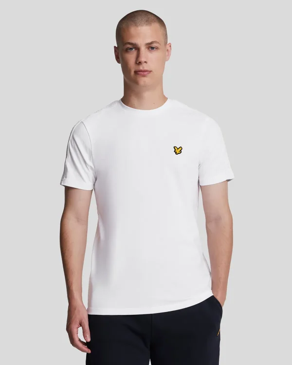 Lyle & Scott Sportbekleidung | T-shirts<Sport Tape T-Shirt White