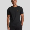 Lyle & Scott Sportbekleidung | T-shirts<Sport Tape T-Shirt Pechschwarz