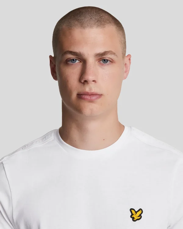 Lyle & Scott Sportbekleidung | T-shirts<Sport Tape T-Shirt White