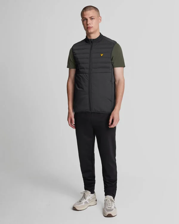 Lyle & Scott Sportbekleidung | Mäntel & Jacken<Sport-Hybridweste mit doppelter Baffel JetBlack