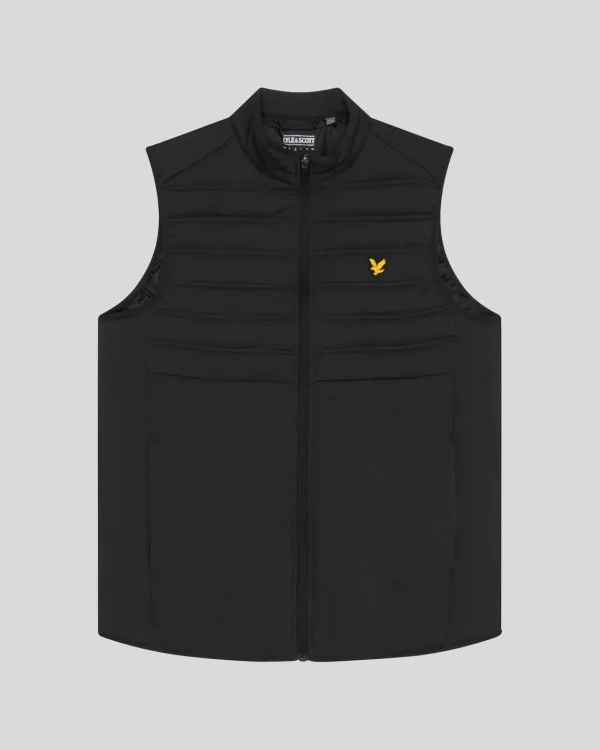 Lyle & Scott Sportbekleidung | Mäntel & Jacken<Sport-Hybridweste mit doppelter Baffel JetBlack