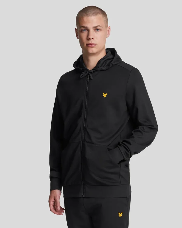 Lyle & Scott Sportbekleidung | Kapuzenpullover<Sport-Kapuzenpulli mit Reißverschluss Pechschwarz