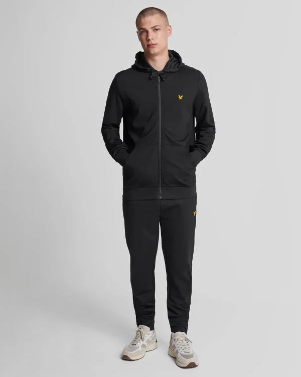 Lyle & Scott Sportbekleidung | Kapuzenpullover<Sport-Kapuzenpulli mit Reißverschluss Pechschwarz
