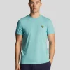 Lyle & Scott Sportbekleidung<Sportliches Martin T-Shirt mit kurzen Ärmeln Türkisblaugrün