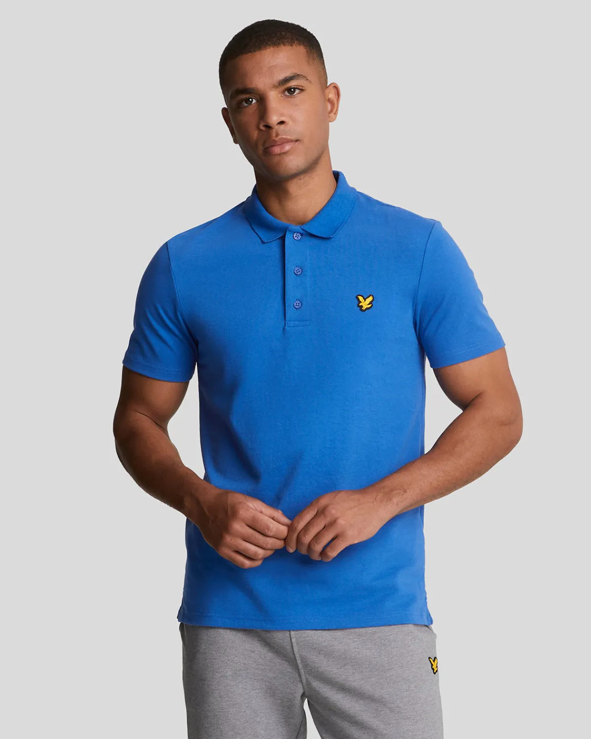 sportliches_polohemd_mit_kurzen_rmeln_0-2.webp Lyle & Scott Sportbekleidung | Polohemden<Sportliches Polohemd mit kurzen Ärmeln LucidBlue