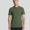 Lyle & Scott Sportbekleidung | Polohemden<Sportliches Polohemd mit kurzen Ärmeln Kaktusgrün