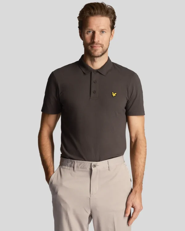 Lyle & Scott Sportbekleidung | Polohemden<Sportliches Polohemd mit kurzen Ärmeln Graphit