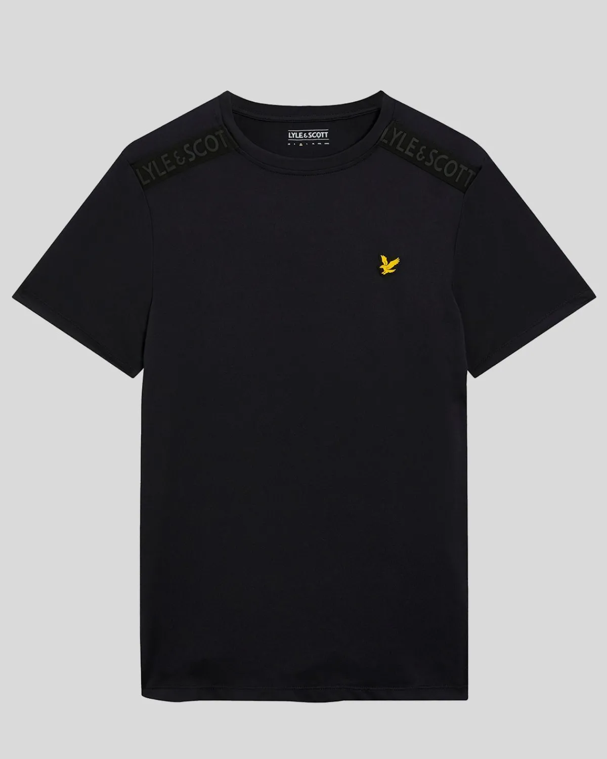 sportliches_schulter_tshirt_mit_branding_4.webp Lyle & Scott Sportbekleidung<Sportliches Schulter T-Shirt mit Branding Pechschwarz