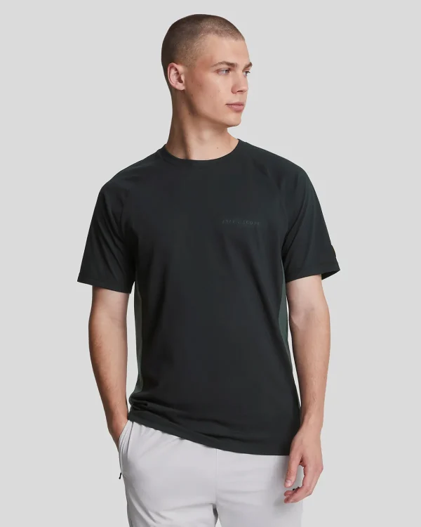 Lyle & Scott Sportbekleidung<Sports Colour Block Core T-Shirt JetBlack/Graphite